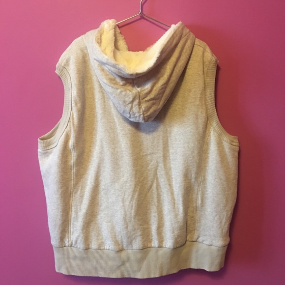 gray hoodie vest - Picture 2 of 3